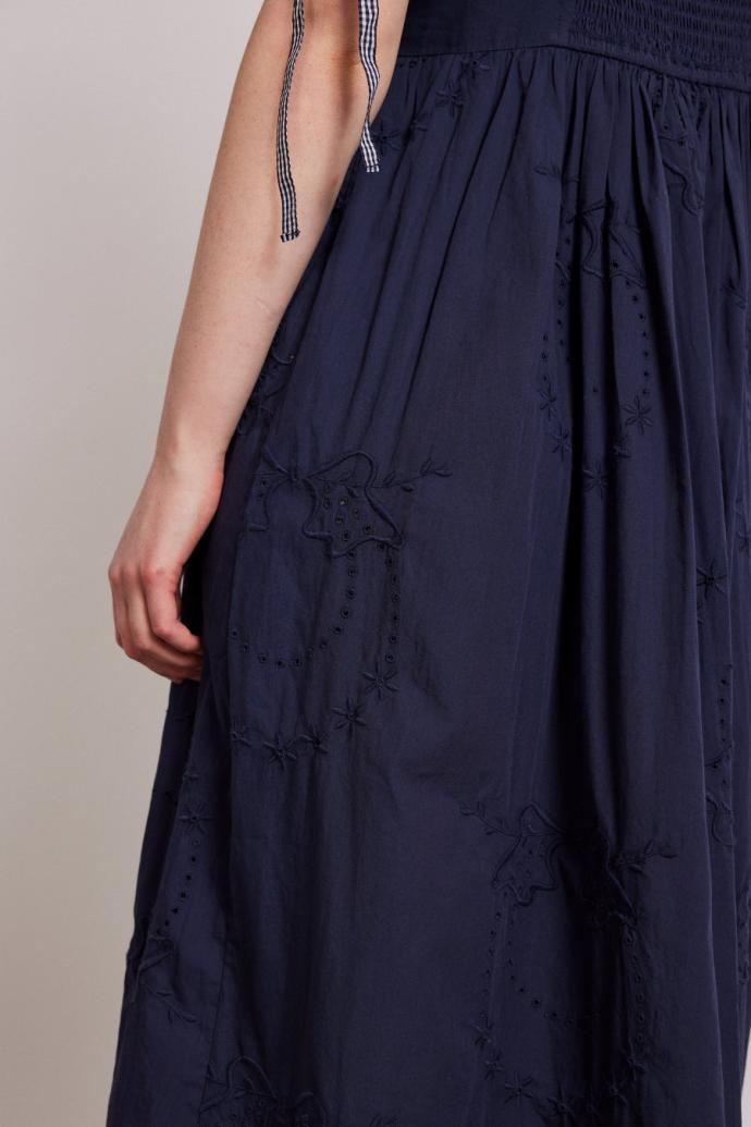 Dresses | Women Damson Madder Rhea Dress - Navy Broderie