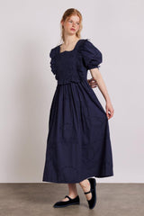 Dresses | Women Damson Madder Rhea Dress - Navy Broderie