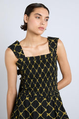 Dresses | Women Damson Madder Tish Midi Dress - Black Bow Print