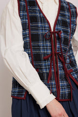 Gilets | Women Damson Madder Alva Bow Gilet