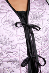 Gilets | Women Damson Madder Arte Reversible Gilet - Black &amp; Pink Satin