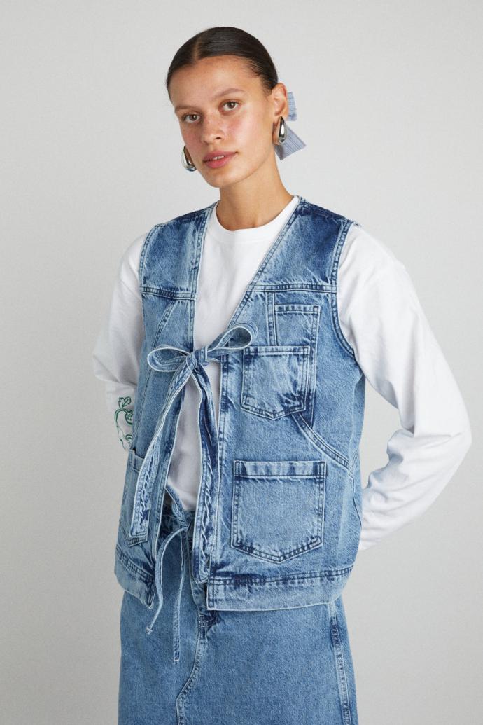 Gilets | Women Damson Madder Dilly Gilet - Denim