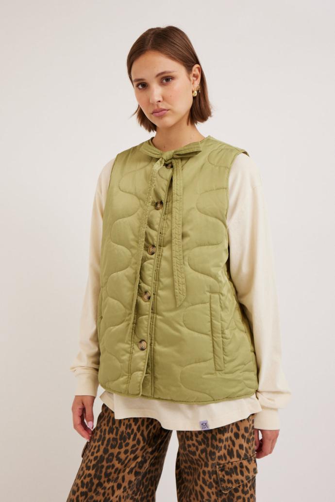 Gilets | Women Damson Madder Maxxy Gilet Liner - Green