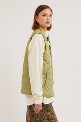 Gilets | Women Damson Madder Maxxy Gilet Liner - Green