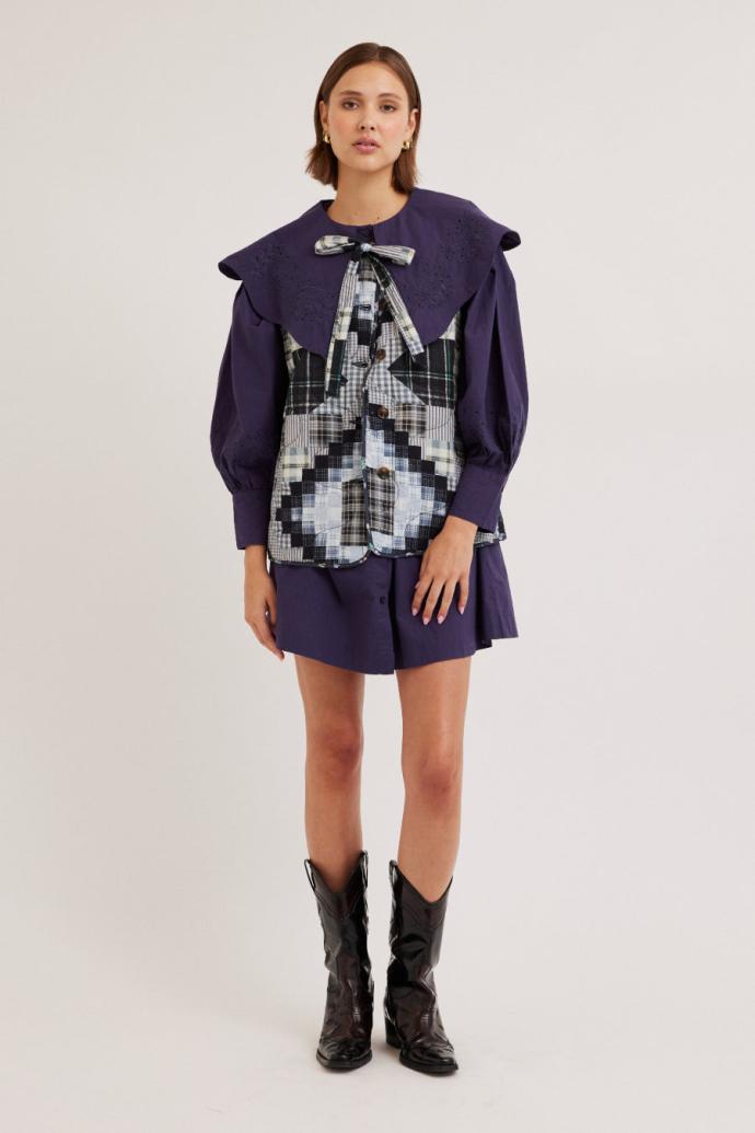 Gilets | Women Damson Madder Maxxy Gilet Liner - Quilt Patchwork