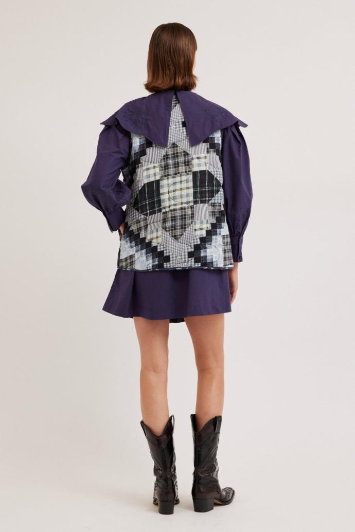 Gilets | Women Damson Madder Maxxy Gilet Liner - Quilt Patchwork