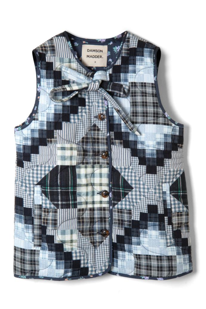 Gilets | Women Damson Madder Maxxy Gilet Liner - Quilt Patchwork