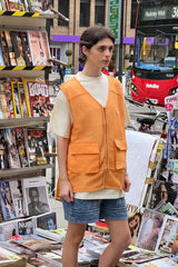 Gilets | Women Damson Madder Orange Fisherman Gilet