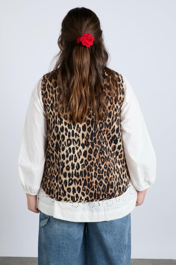 Gilets | Women Damson Madder Tilly Gilet - Leopard