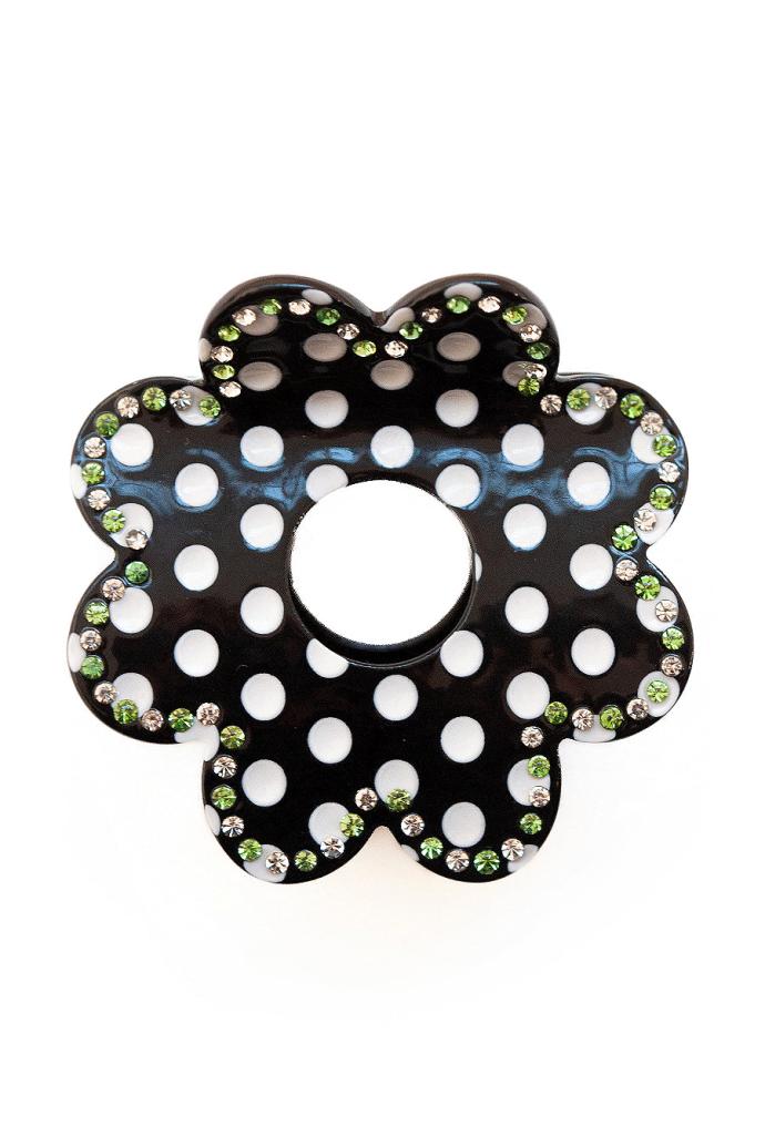 Hair Accessories | Women Damson Madder Recycled Daisy Spot Hair Clip