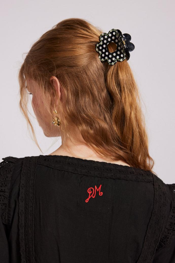 Hair Accessories | Women Damson Madder Recycled Daisy Spot Hair Clip