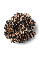 Hair Accessories | Women Damson Madder Shirred Garter Scrunchie In Leopard