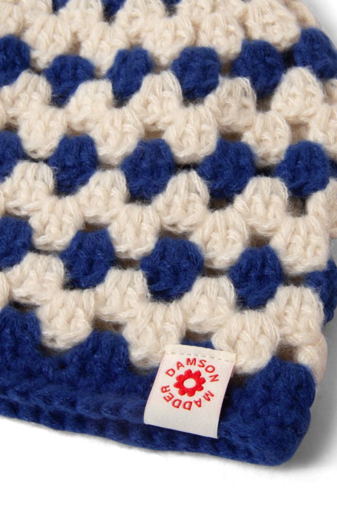 Hats | Women Damson Madder Crochet Stripe Hat - Blue