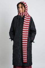 Hats | Women Damson Madder Hooded Scarf In Stripe