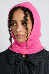 Hoods | Women Damson Madder Scalloped Edge Hood In Pink
