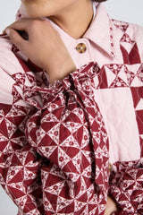 Jackets &amp; Coats | Women Damson Madder Dahlia Quilted Coat - Patchwork