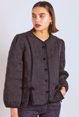 Jackets &amp; Coats | Women Damson Madder Diana Quilted Jacket - Black