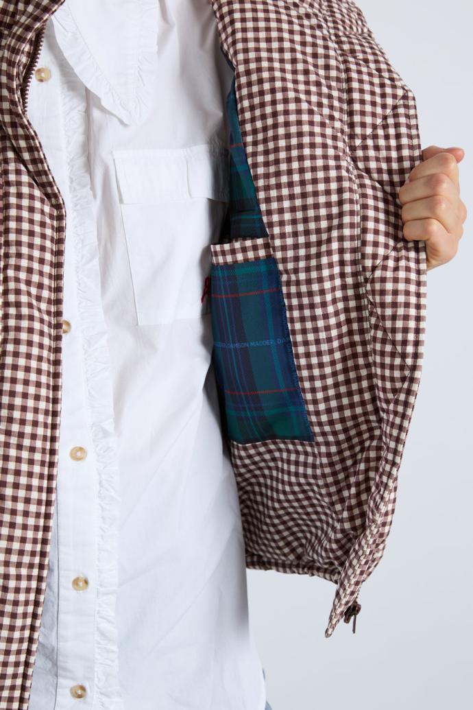 Jackets &amp; Coats | Women Damson Madder Jennifer Check Puffer - Chocolate Gingham