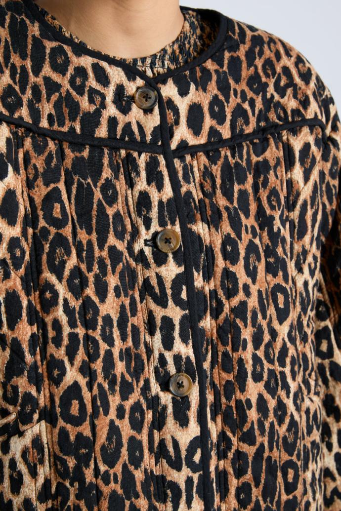 Jackets &amp; Coats | Women Damson Madder Macy Quilted Jacket - Leopard