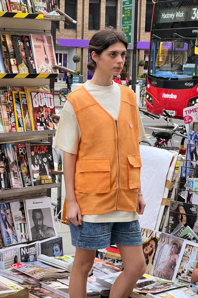 Jackets &amp; Coats | Women Damson Madder Orange Fisherman Gilet