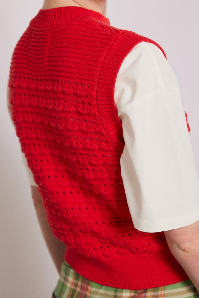 Knitwear | Women Damson Madder Aggie Knitted Tank - Red