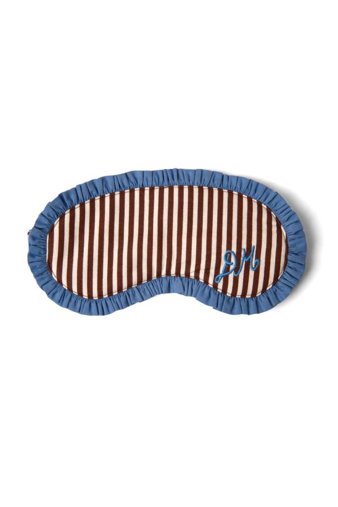Nightwear | Women Damson Madder Antonella Pj Eye Mask - Choc Stripe