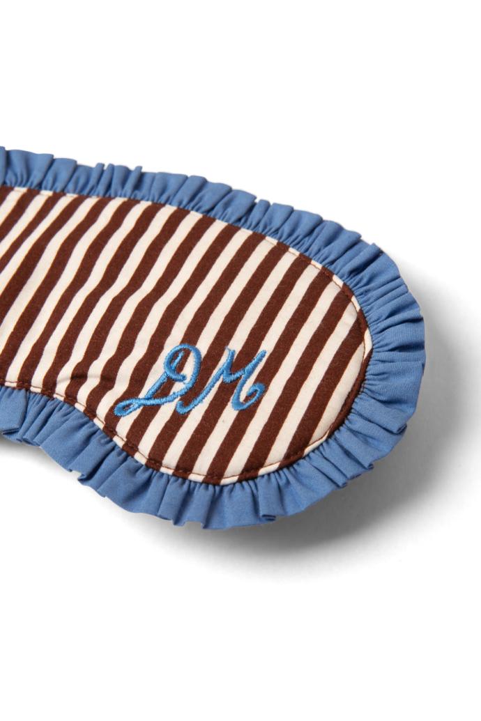 Nightwear | Women Damson Madder Antonella Pj Eye Mask - Choc Stripe