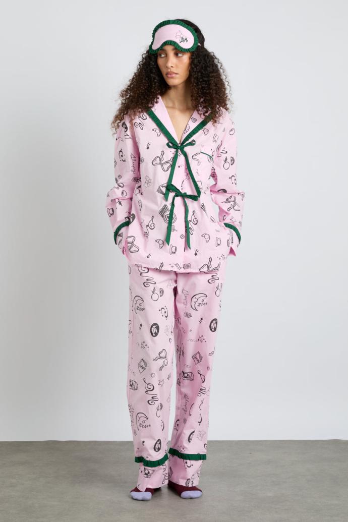 Nightwear | Women Damson Madder Antonella Pj Set - Pink Sleep Symbols