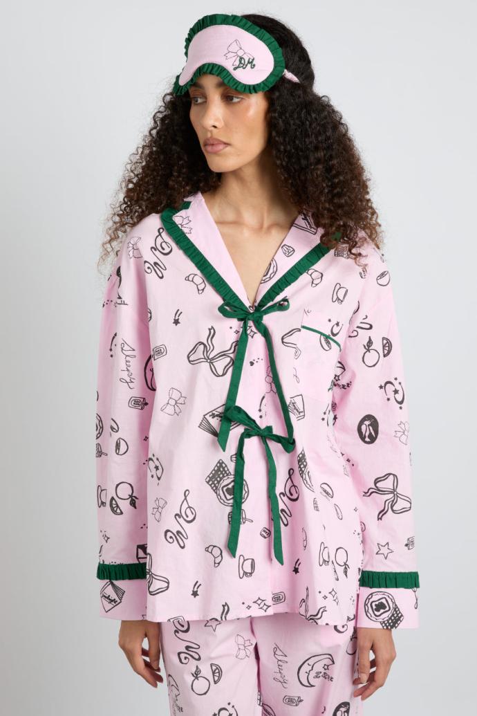Nightwear | Women Damson Madder Antonella Pj Set - Pink Sleep Symbols