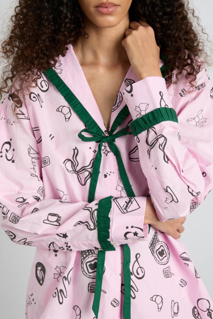 Nightwear | Women Damson Madder Antonella Pj Set - Pink Sleep Symbols