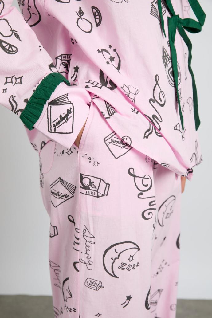 Nightwear | Women Damson Madder Antonella Pj Set - Pink Sleep Symbols
