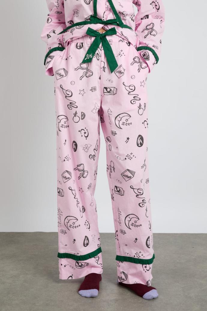 Nightwear | Women Damson Madder Antonella Pj Set - Pink Sleep Symbols