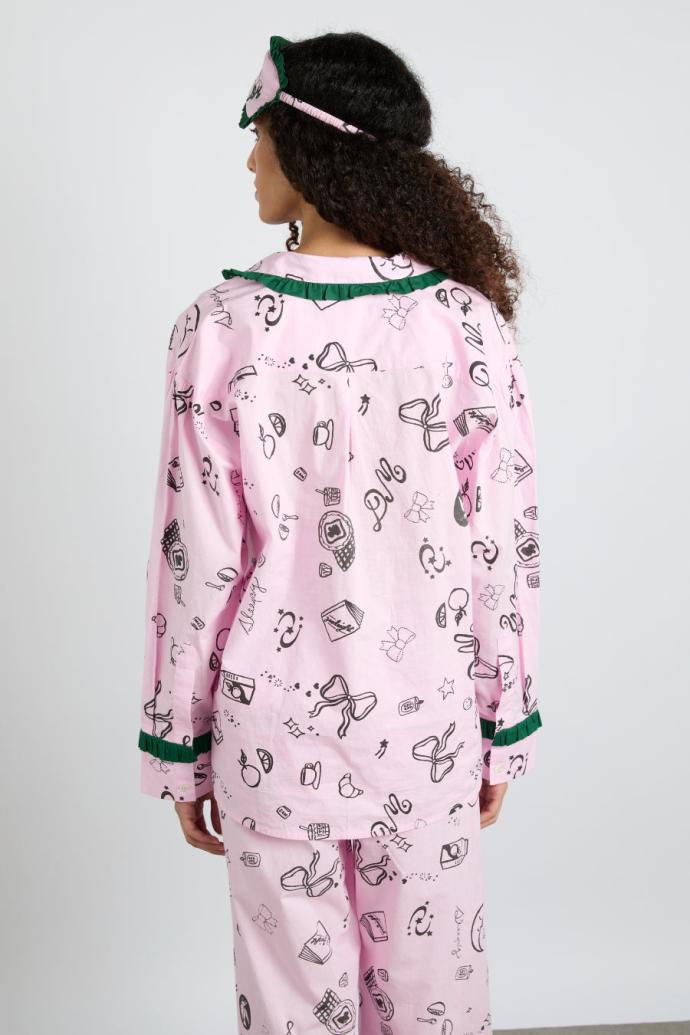 Nightwear | Women Damson Madder Antonella Pj Set - Pink Sleep Symbols