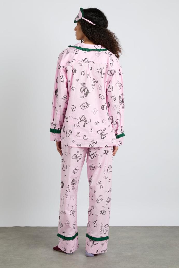 Nightwear | Women Damson Madder Antonella Pj Set - Pink Sleep Symbols
