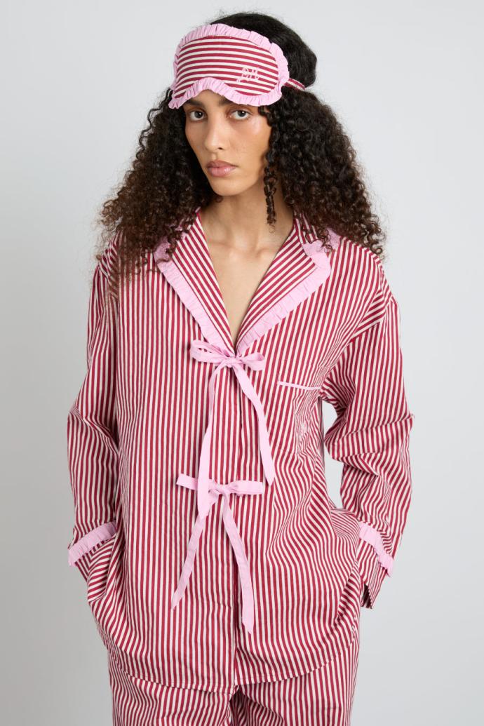 Nightwear | Women Damson Madder Antonella Pj Set- Red Stripe