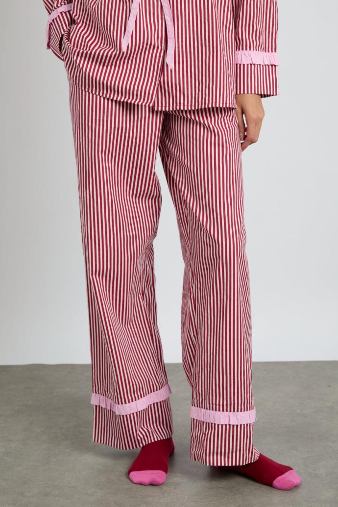 Nightwear | Women Damson Madder Antonella Pj Set- Red Stripe