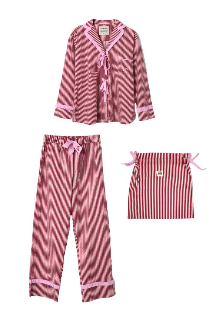 Nightwear | Women Damson Madder Antonella Pj Set- Red Stripe