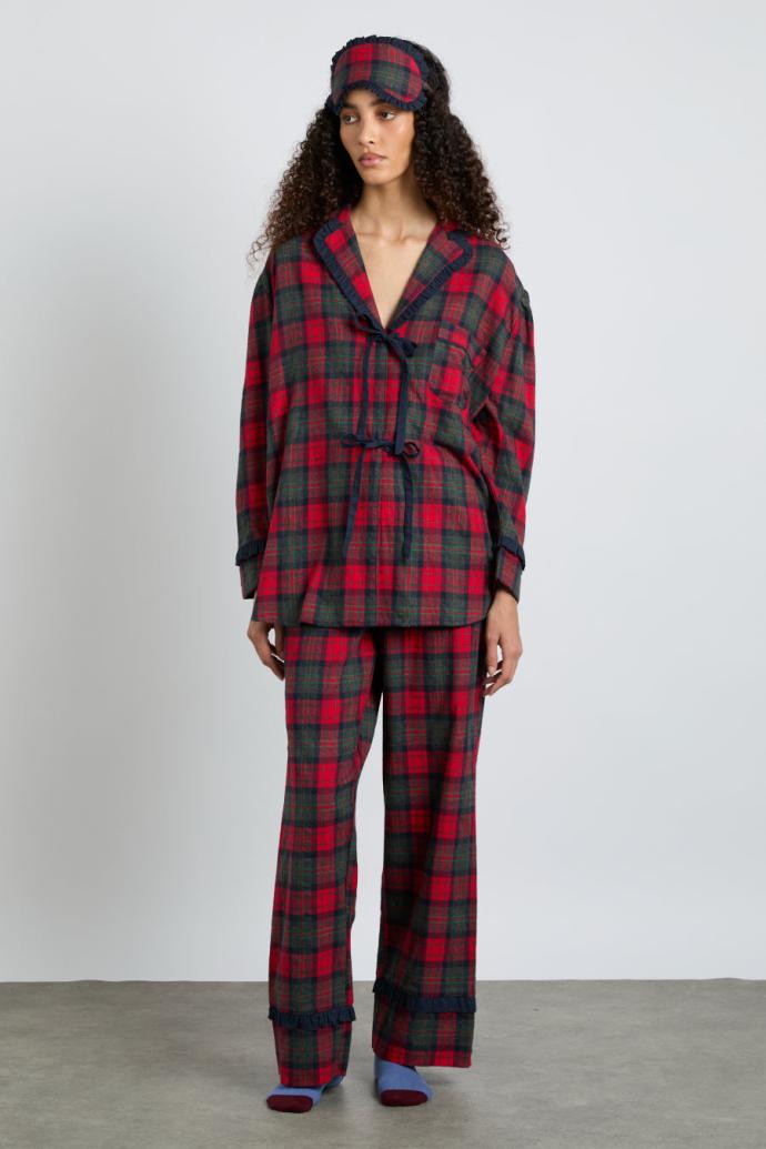 Nightwear | Women Damson Madder Antonella Pj Set- Red Tartan