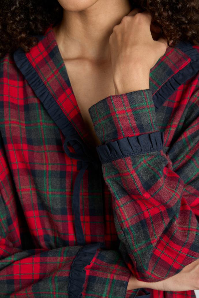 Nightwear | Women Damson Madder Antonella Pj Set- Red Tartan