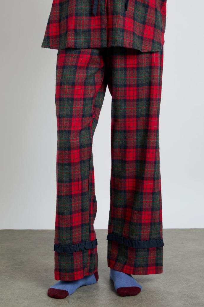 Nightwear | Women Damson Madder Antonella Pj Set- Red Tartan