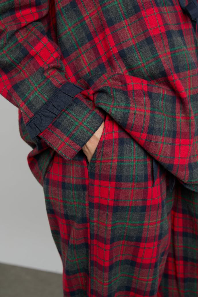 Nightwear | Women Damson Madder Antonella Pj Set- Red Tartan