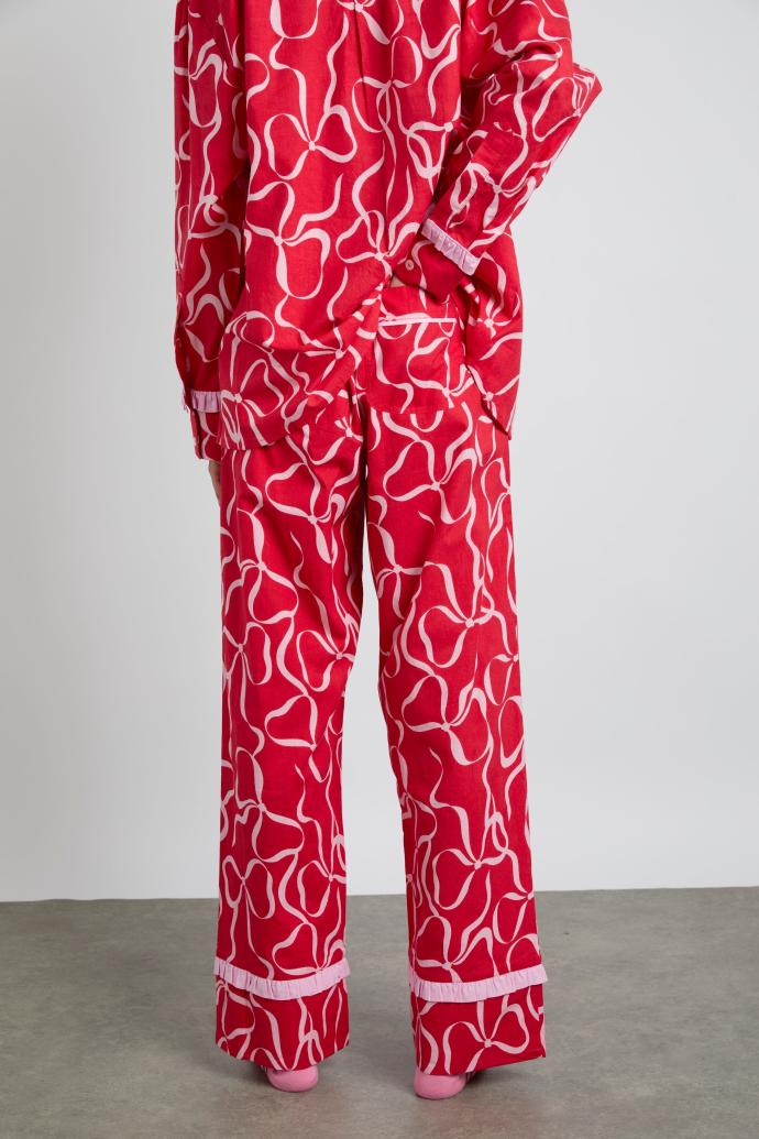 Nightwear | Women Damson Madder Antonia Pj Set- Red Bows