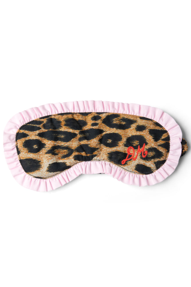 Nightwear | Women Damson Madder Damson Pj Eye Mask - Leopard