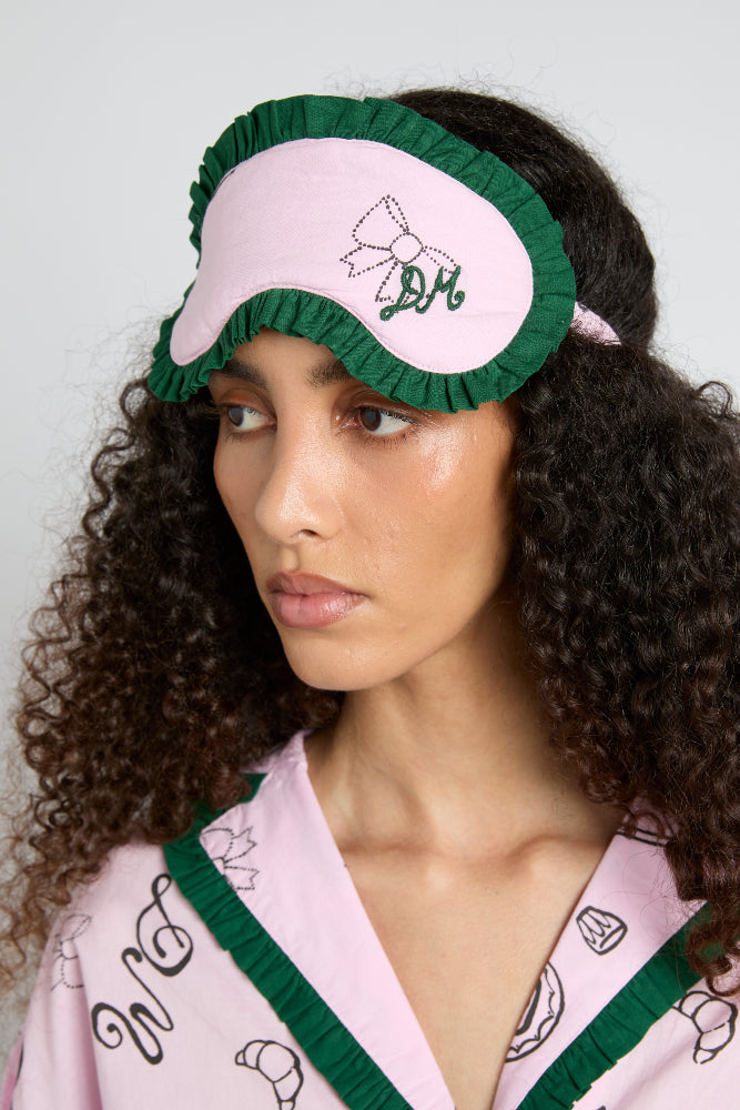 Nightwear | Women Damson Madder Damson Pj Eye Mask - Pink Symbols