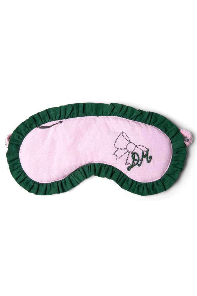 Nightwear | Women Damson Madder Damson Pj Eye Mask - Pink Symbols