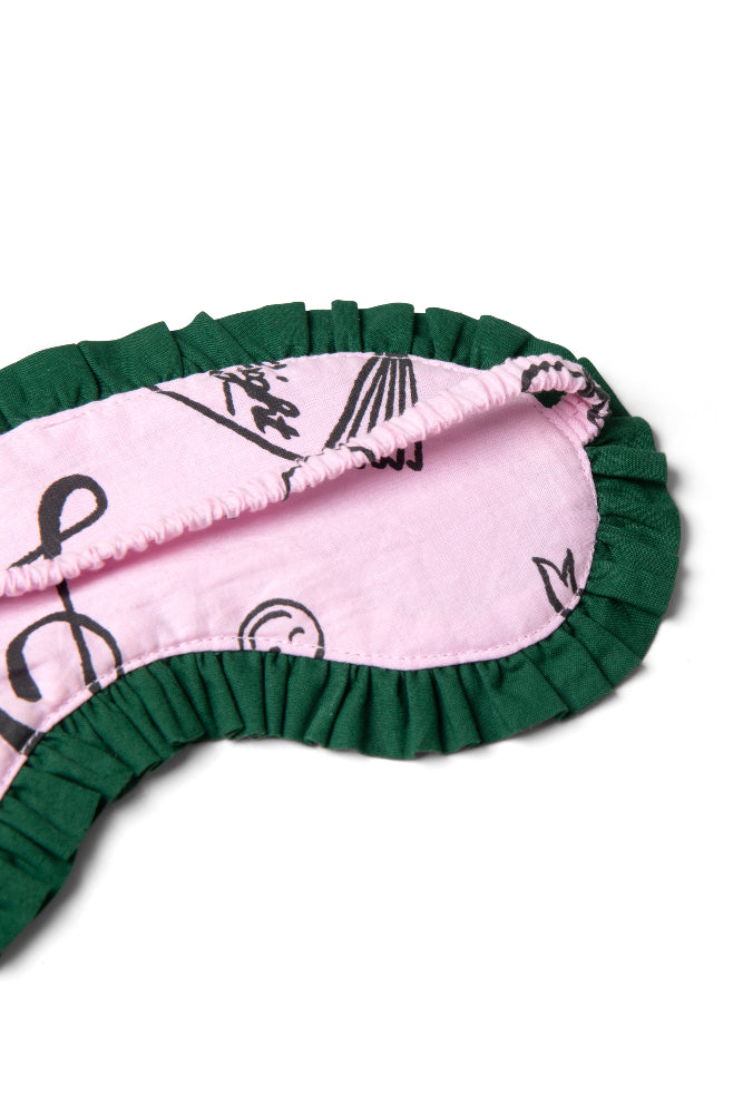 Nightwear | Women Damson Madder Damson Pj Eye Mask - Pink Symbols