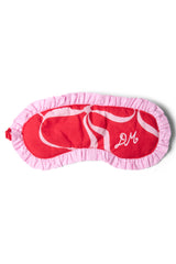 Nightwear | Women Damson Madder Damson Pj Eye Mask - Red Bows
