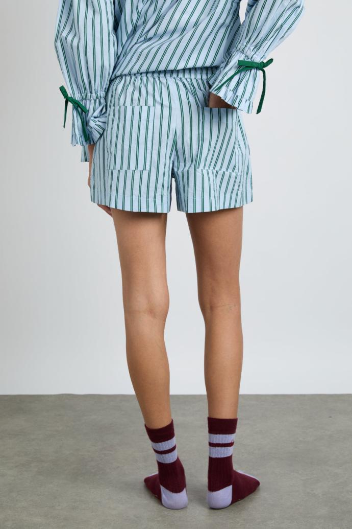 Nightwear | Women Damson Madder Krissy Pj Boxer - Blue Stripe