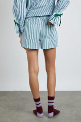Nightwear | Women Damson Madder Krissy Pj Boxer - Blue Stripe