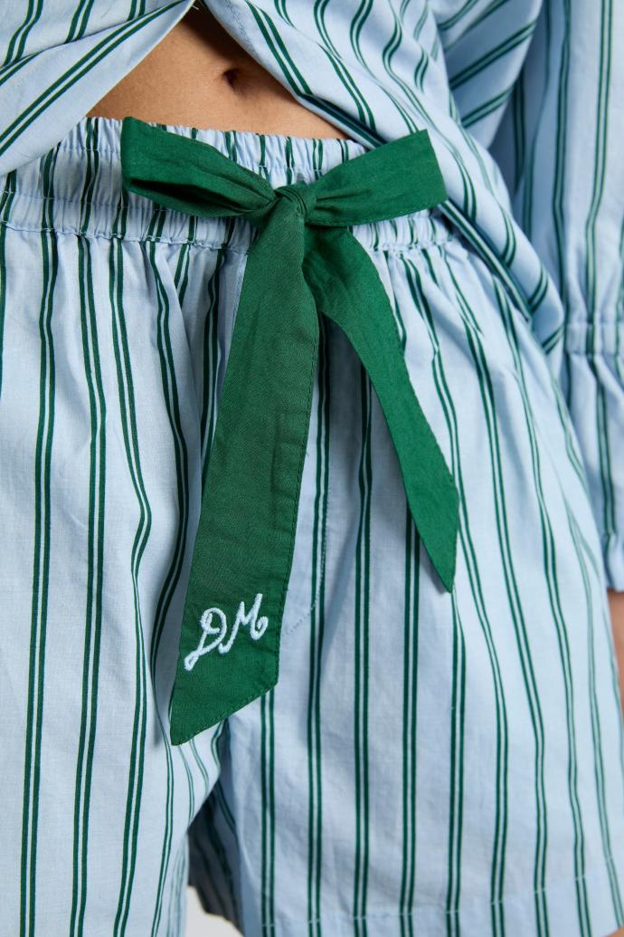 Nightwear | Women Damson Madder Krissy Pj Boxer - Blue Stripe